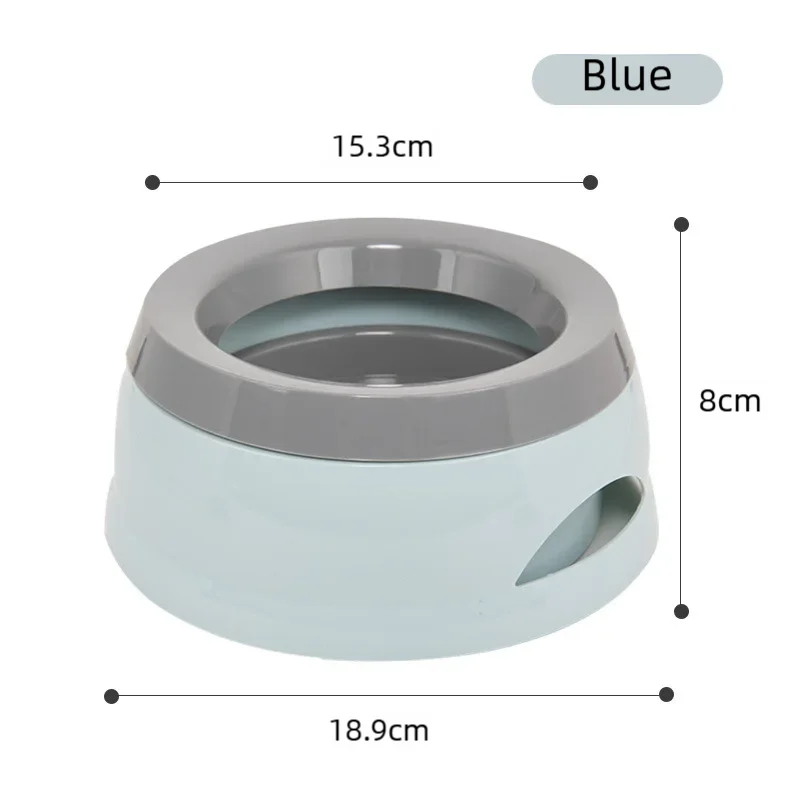 Pet Dog Bowls Floating Not Wetting Mouth Cat Bowl No Spill Drinking Water Feeder Plastic Portable Dog Bowl dog accessories