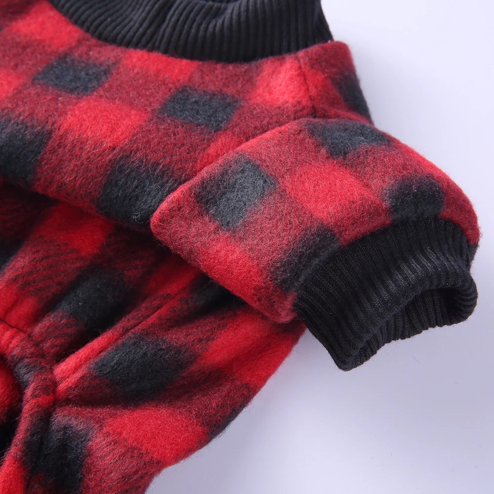 Dog Winter Pajamas Pomeranian Overalls Pajamas Halloween Print Warm Jumpsuits for Small Puppy Clothes for Dogs Chihuahua