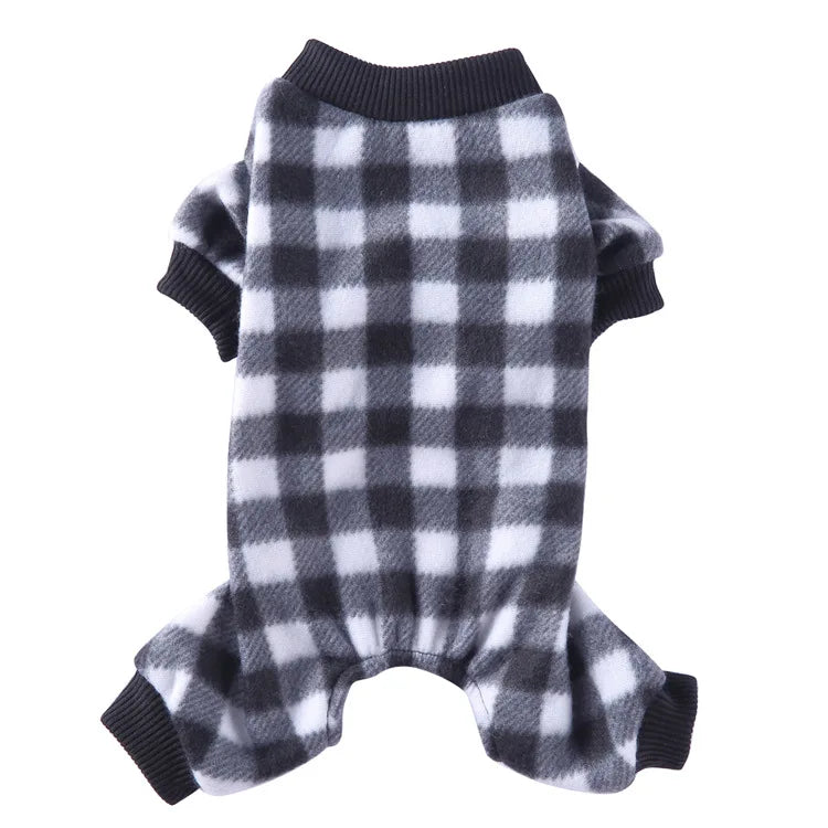 Dog Winter Pajamas Pomeranian Overalls Pajamas Halloween Print Warm Jumpsuits for Small Puppy Clothes for Dogs Chihuahua