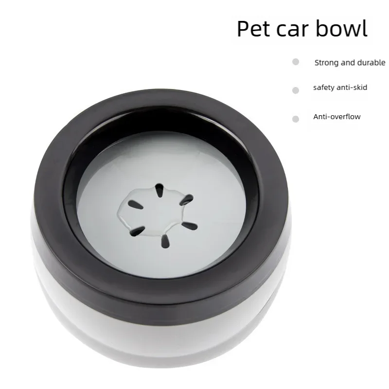 Pet Dog Bowls Floating Not Wetting Mouth Cat Bowl No Spill Drinking Water Feeder Plastic Portable Dog Bowl dog accessories