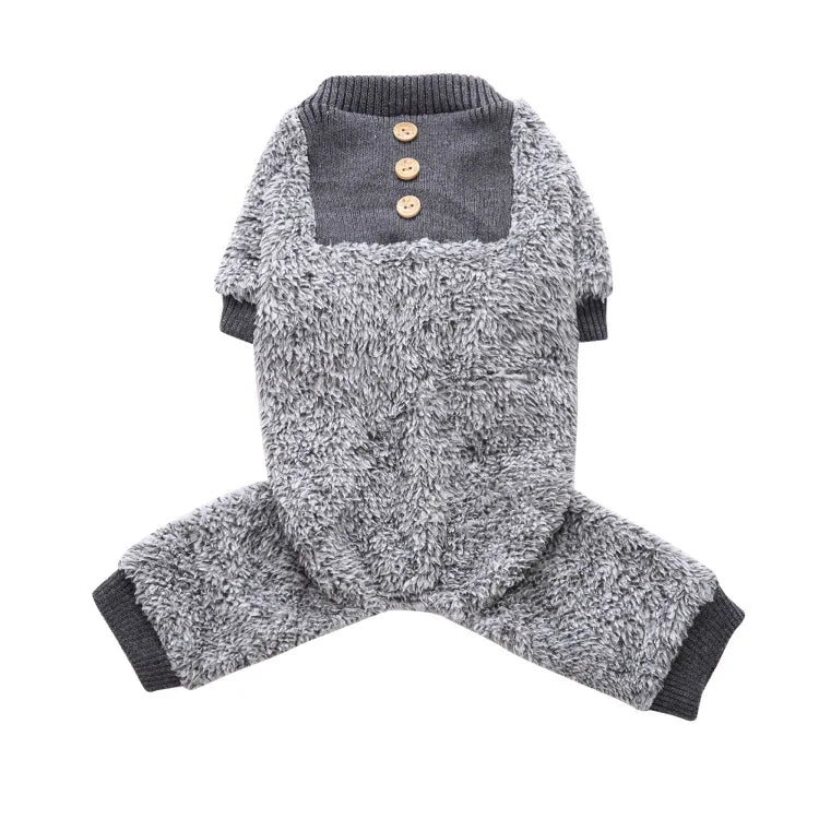 Dog Winter Pajamas Pomeranian Overalls Pajamas Halloween Print Warm Jumpsuits for Small Puppy Clothes for Dogs Chihuahua